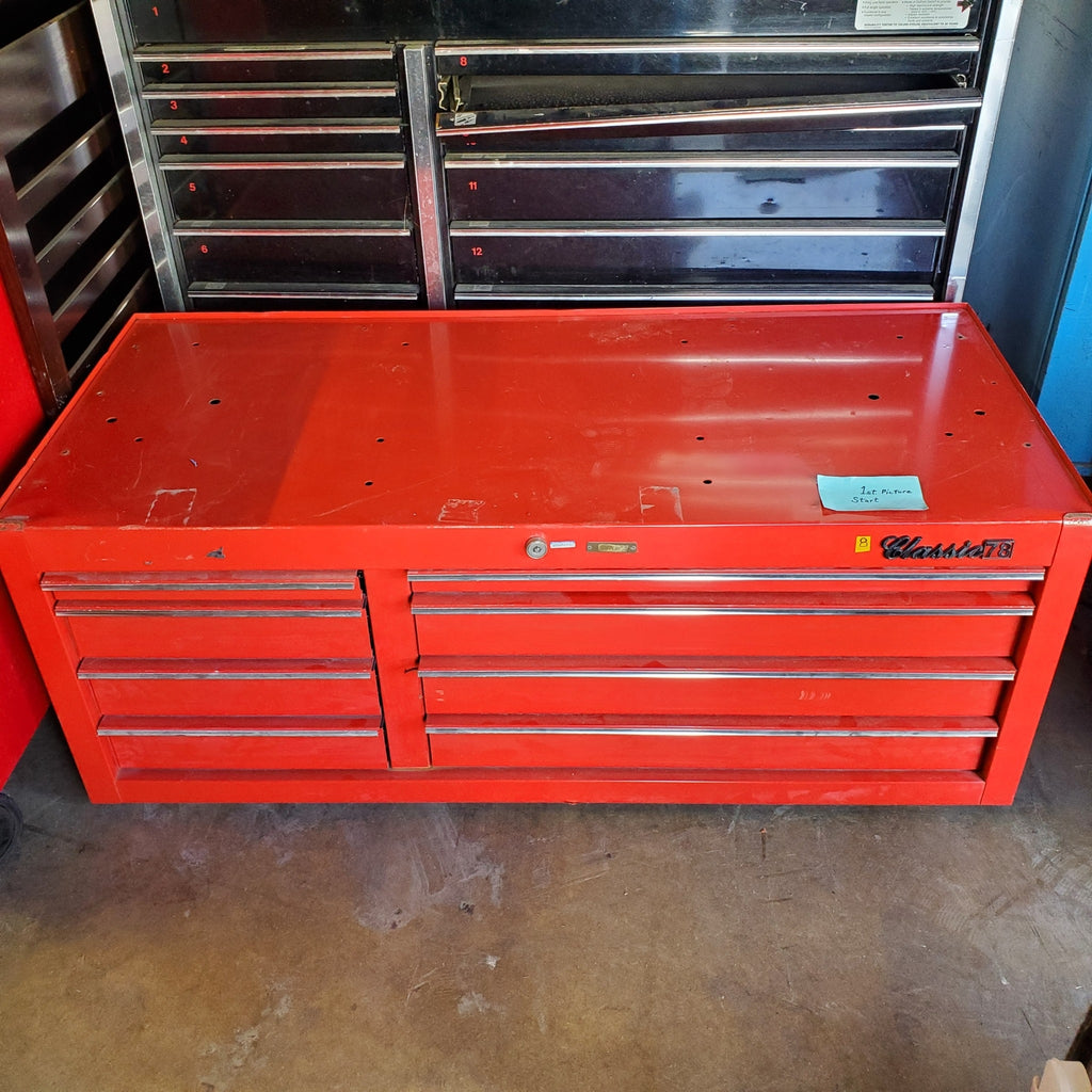 SNAP-ON 6 Drawer Single Bank Classic 78 Series Roll Cab Box Cabinet (8)