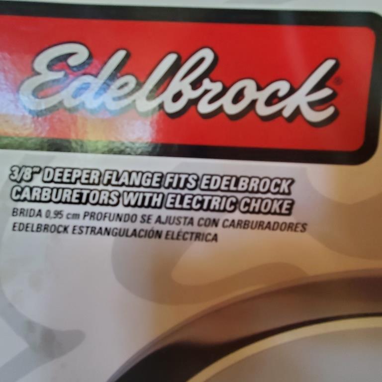 Edelbrock 1221 Pro-Flo 14" Round Air Cleaner / Filter w Air Cleaner Riser