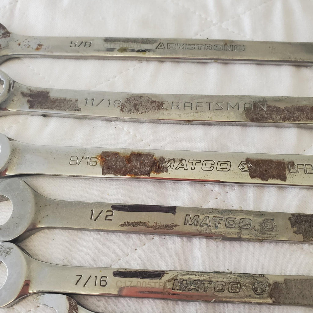 11 Pcs 12 Point SAE Combination Wrench Set - Lot 409