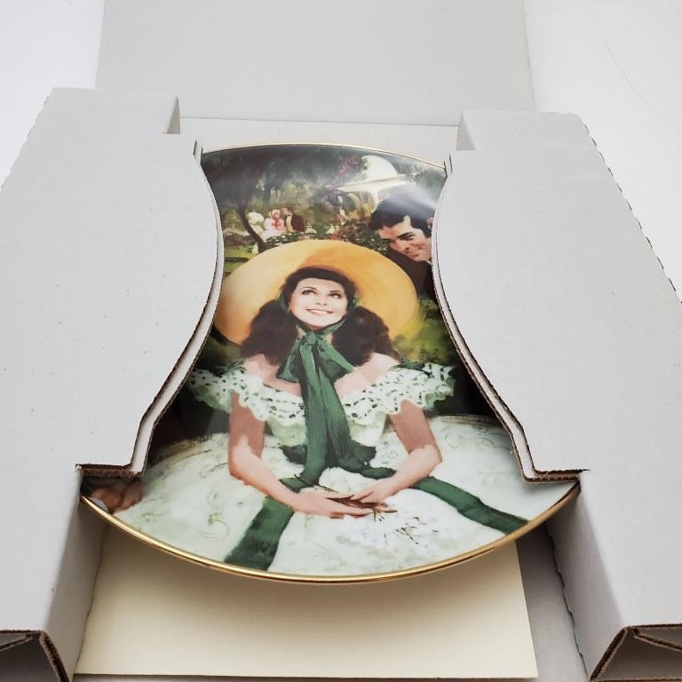 Gone With The Wind Golden Anniversary Plate “Scarlett and Her Suitors”