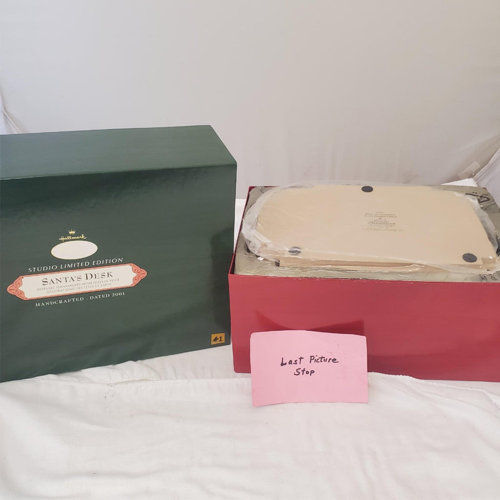 Hallmark Keepsake Ornaments Santa's Desk 2001 Studio Edition #1