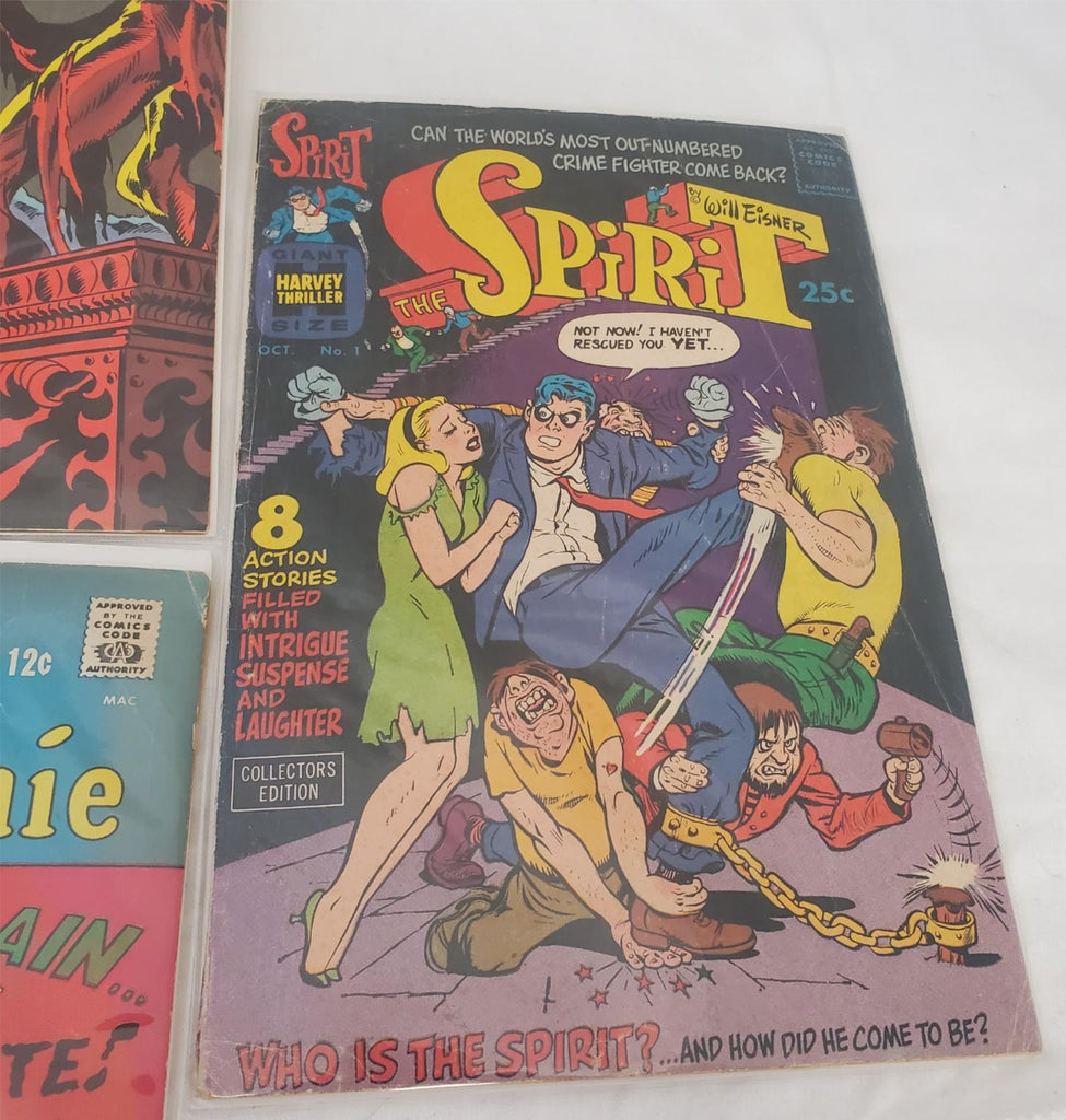 Lot of 5 Assorted Archie Series, The Spirit & Chamber of Darkness Comic Books
