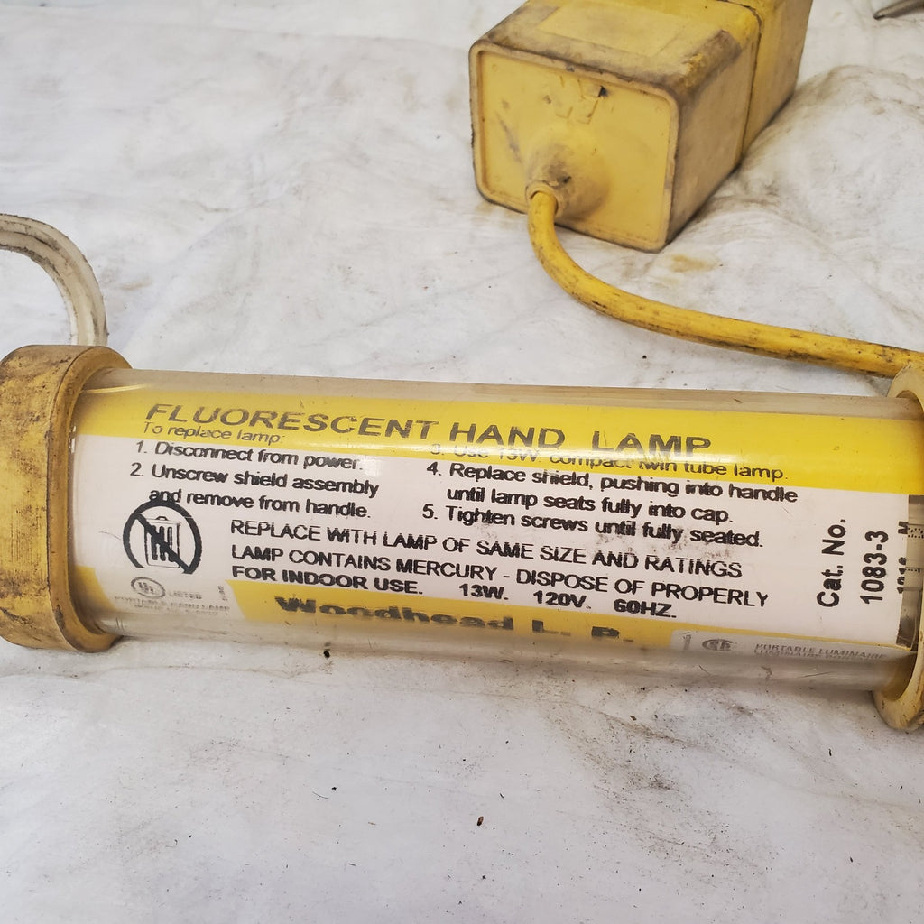 Vintage Fluorescent Hand Lamp Fluorescent Light - Yellow