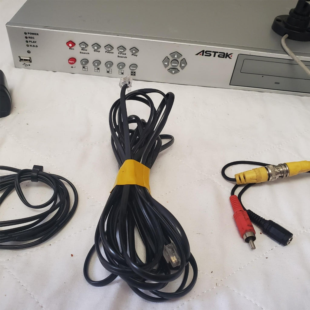 Astak CM-04LCU 4-Channel Digital Video Recorder w/ Camera & Wires