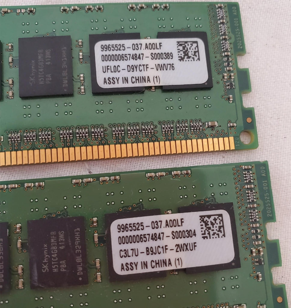 Lot of 2 KingSton 16GB KVR1333D3E9SK2 Micron 8GB PC3-10600E-9-10-E3 Memory RAM