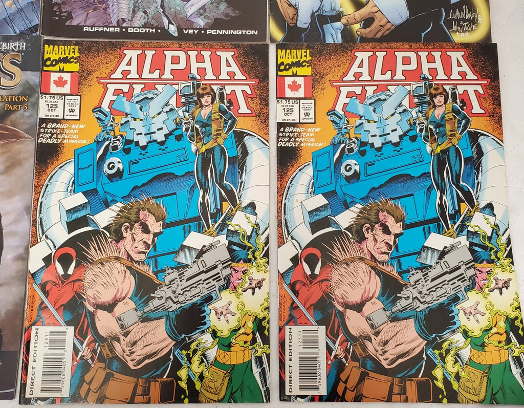Lot of 12 Brigade Backlash Artifacts & Marvel Comic Books #22