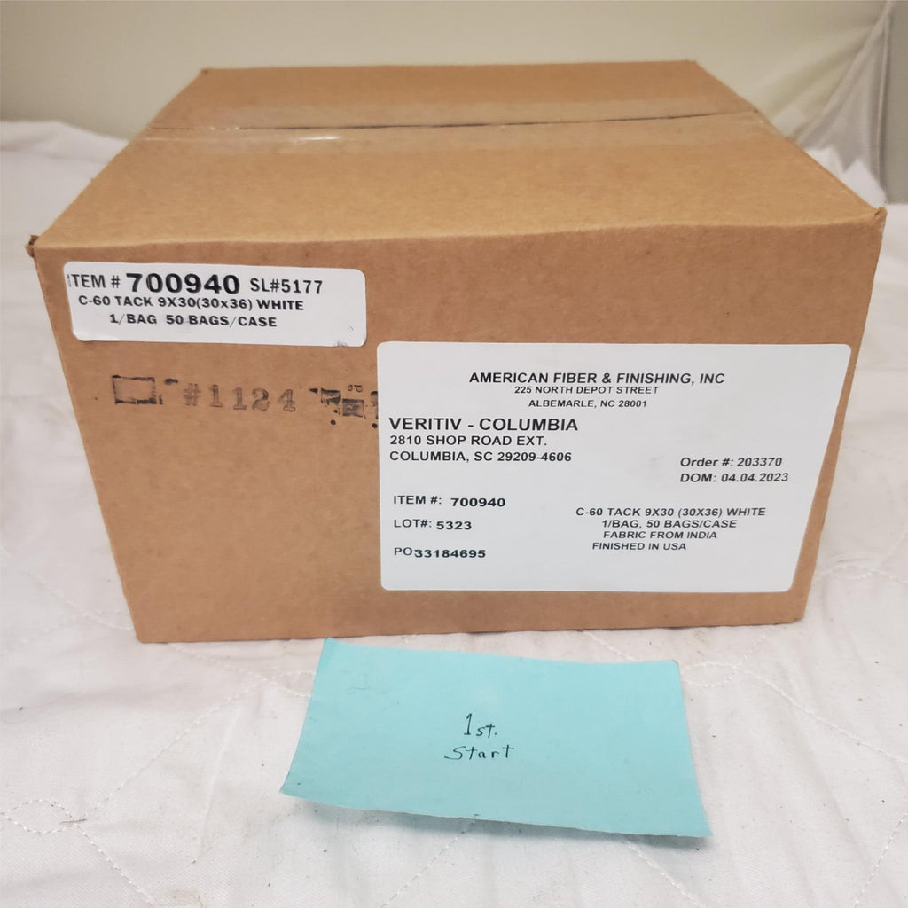 50 American Fiber & Finishing C-60 30in x 36in Tack Rags Cloth 700940 Case