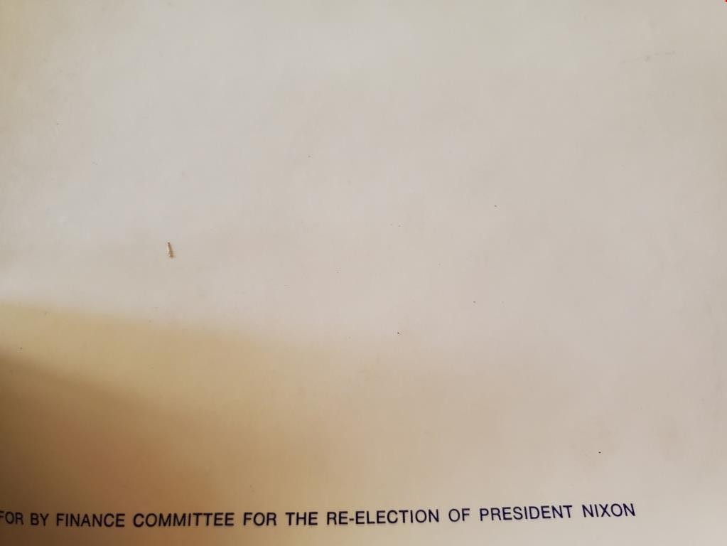 Rare Richard Nixon Re-elect The President Political Campaign Poster