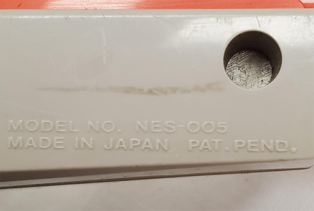 1985 Nintendo Zapper NES-005 Orange Light Gun