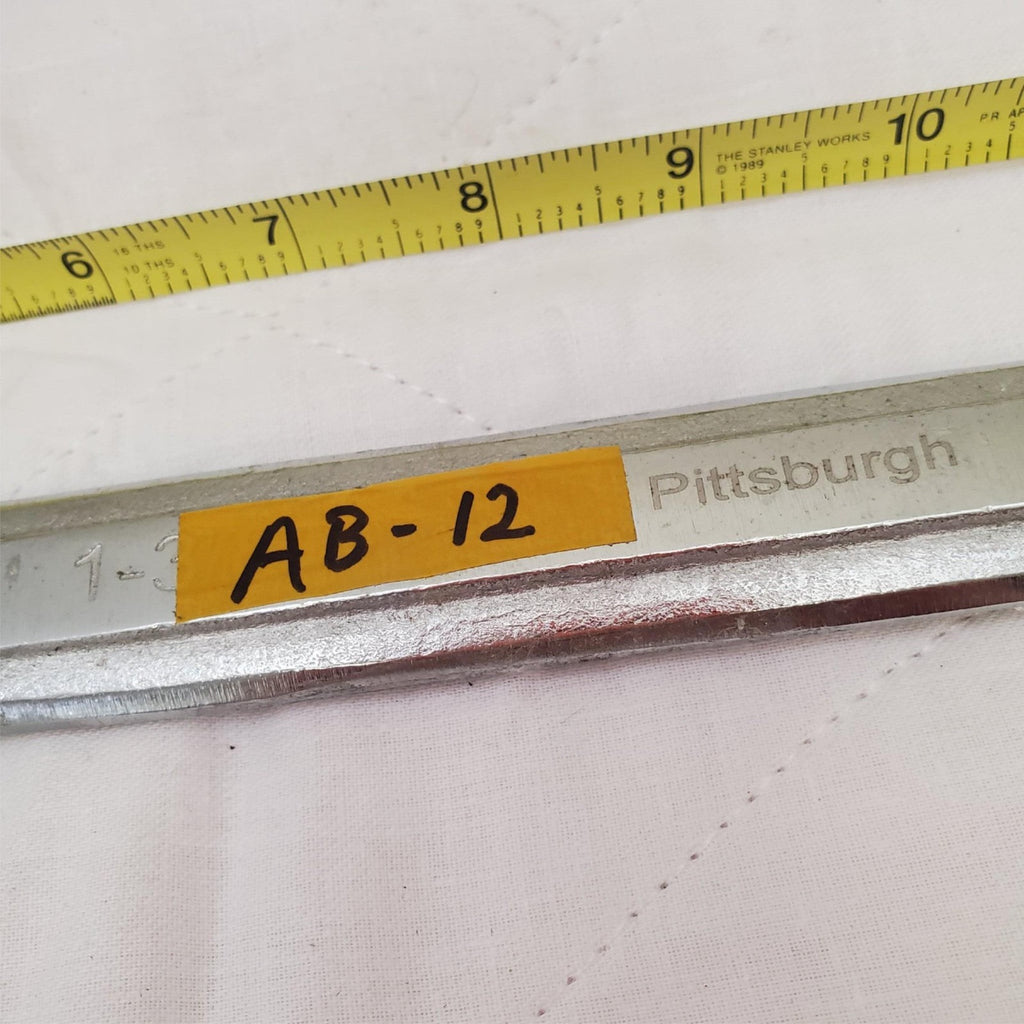 Pittsburgh 1-3/8" 18.5Inch Long Angled Head Open End Wrench AB-12