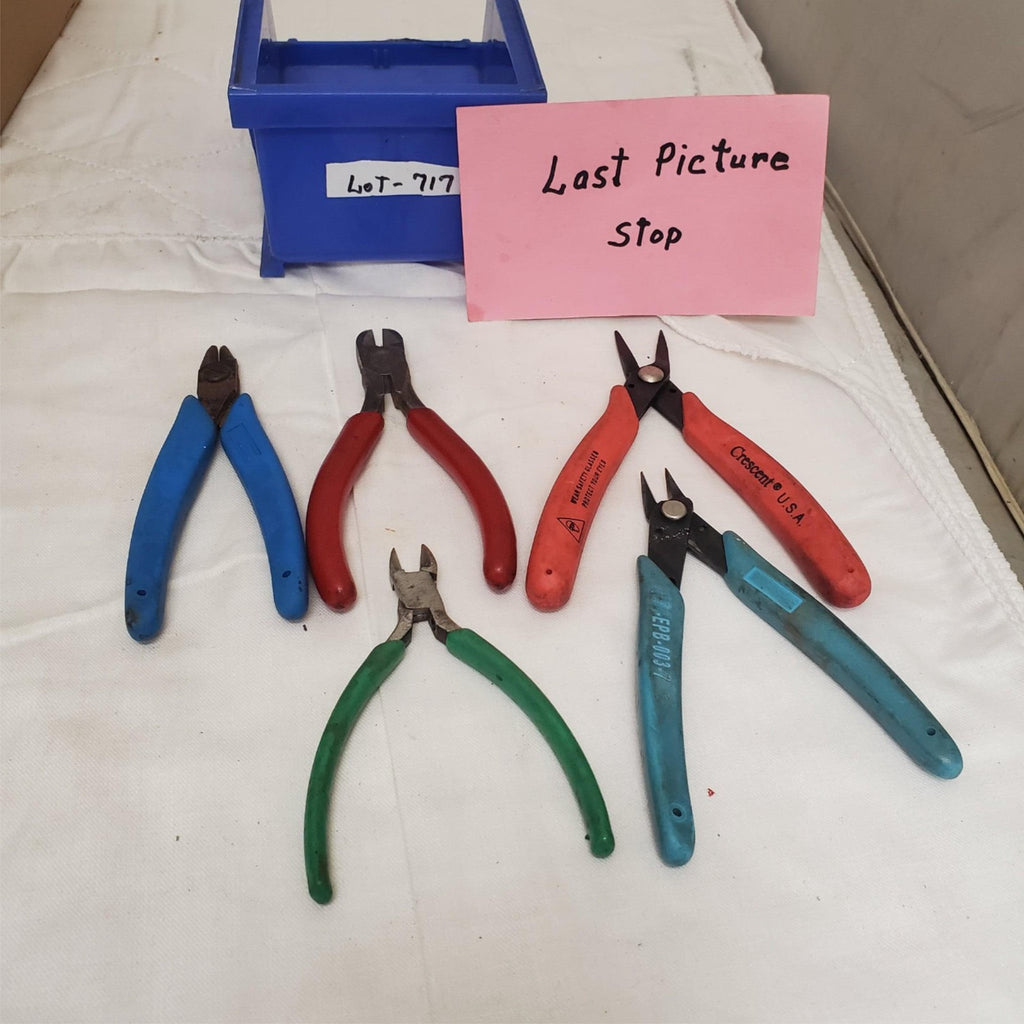 Lot of 5 Angled Wire Cutting Pliers LOT-717