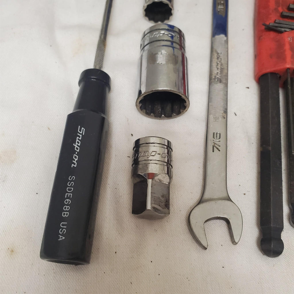 Lot of Snap On Hand Tools Screwdriver Sockets Wrench Hex Key Set Lot-51
