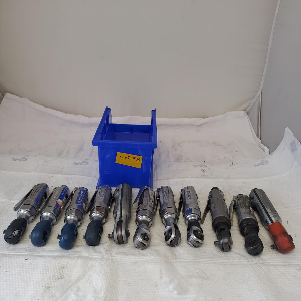 Lot of 11 Heavy Duty Air Pneumatic Ratchet Wrench Blue Point/Ingersoll Rand #58