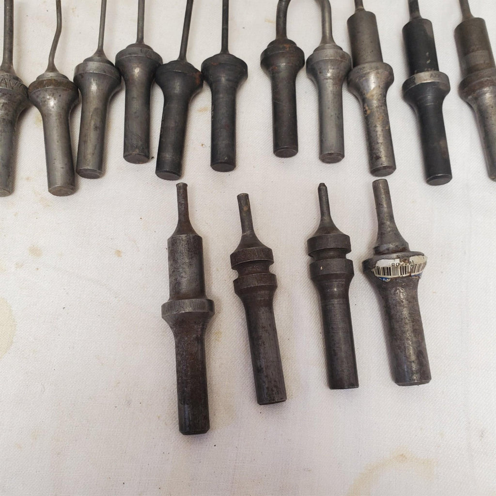Lot of Rivet Gun Snaps Bit Knock Out Punch Set LOT-109