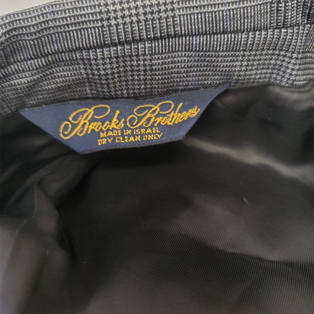 Brooks Brothers Wool BrooksEase Gray White Pinstripe Blazer Jacket Suit 41R