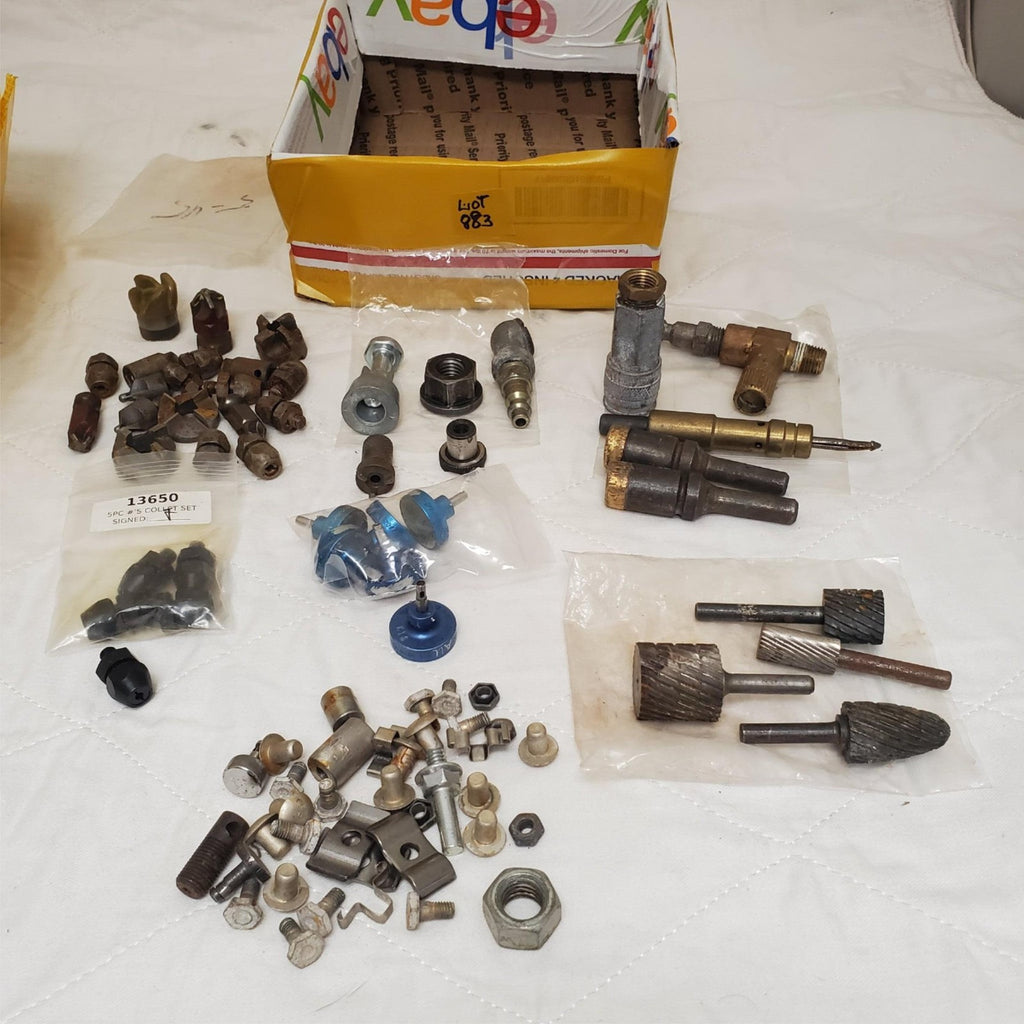Lot of Misc. Drill Bit Grinder Bits Bolts