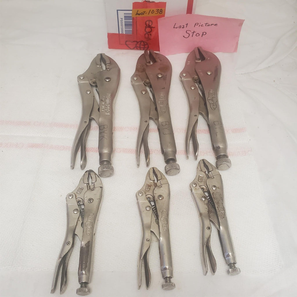 Lot of 6 Vise Grip & Proto Locking Pliers LOT-1038