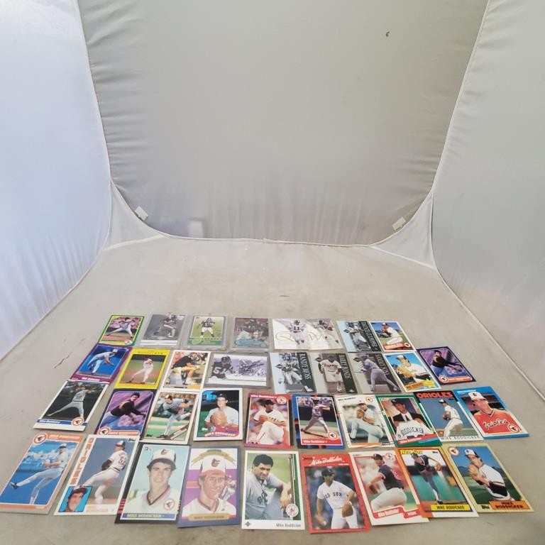 Lot Vintage Orioles Fleer Mike Boddicker Baseball Cards