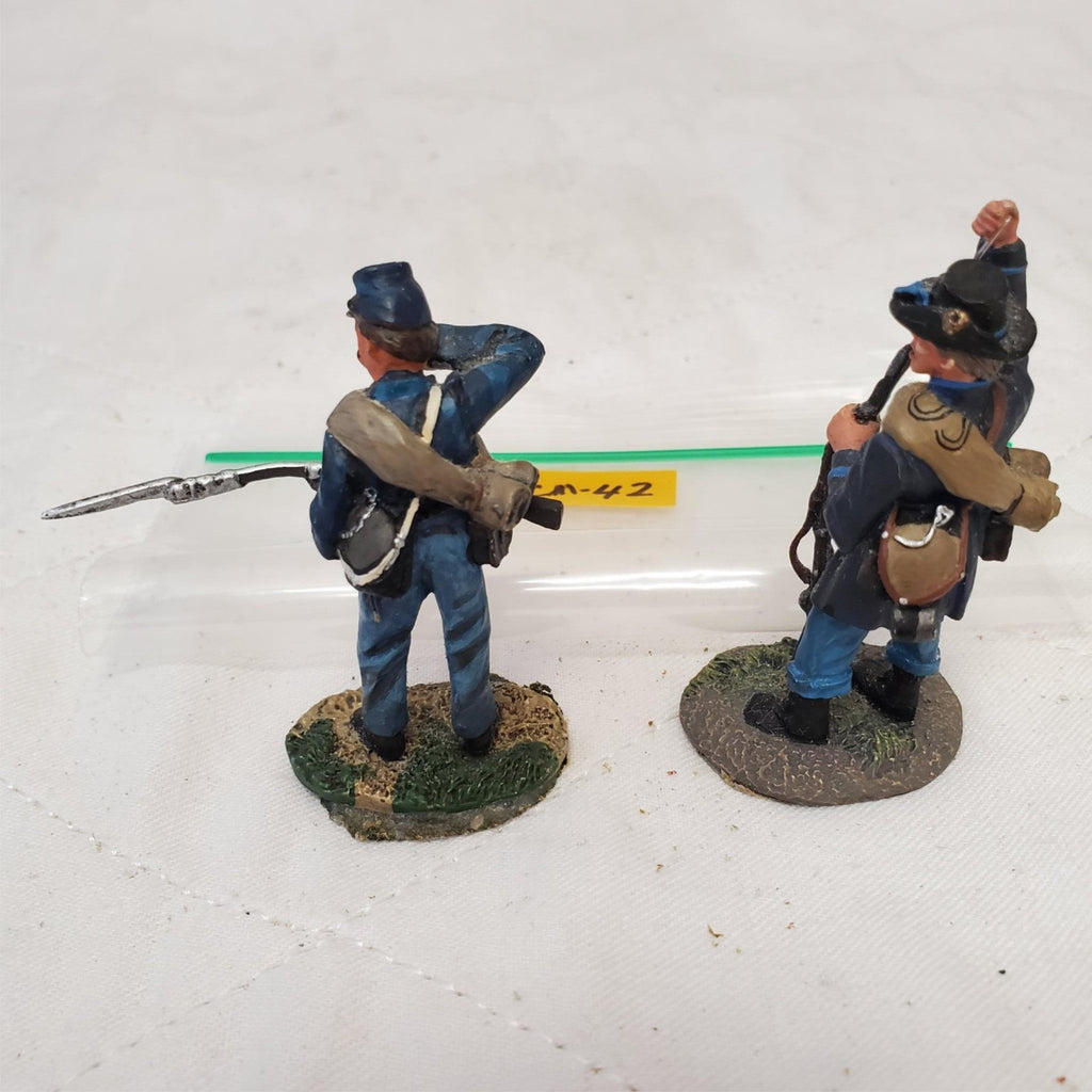 Lot of 2 Hand Painted Metal Toy Soldier CM-42