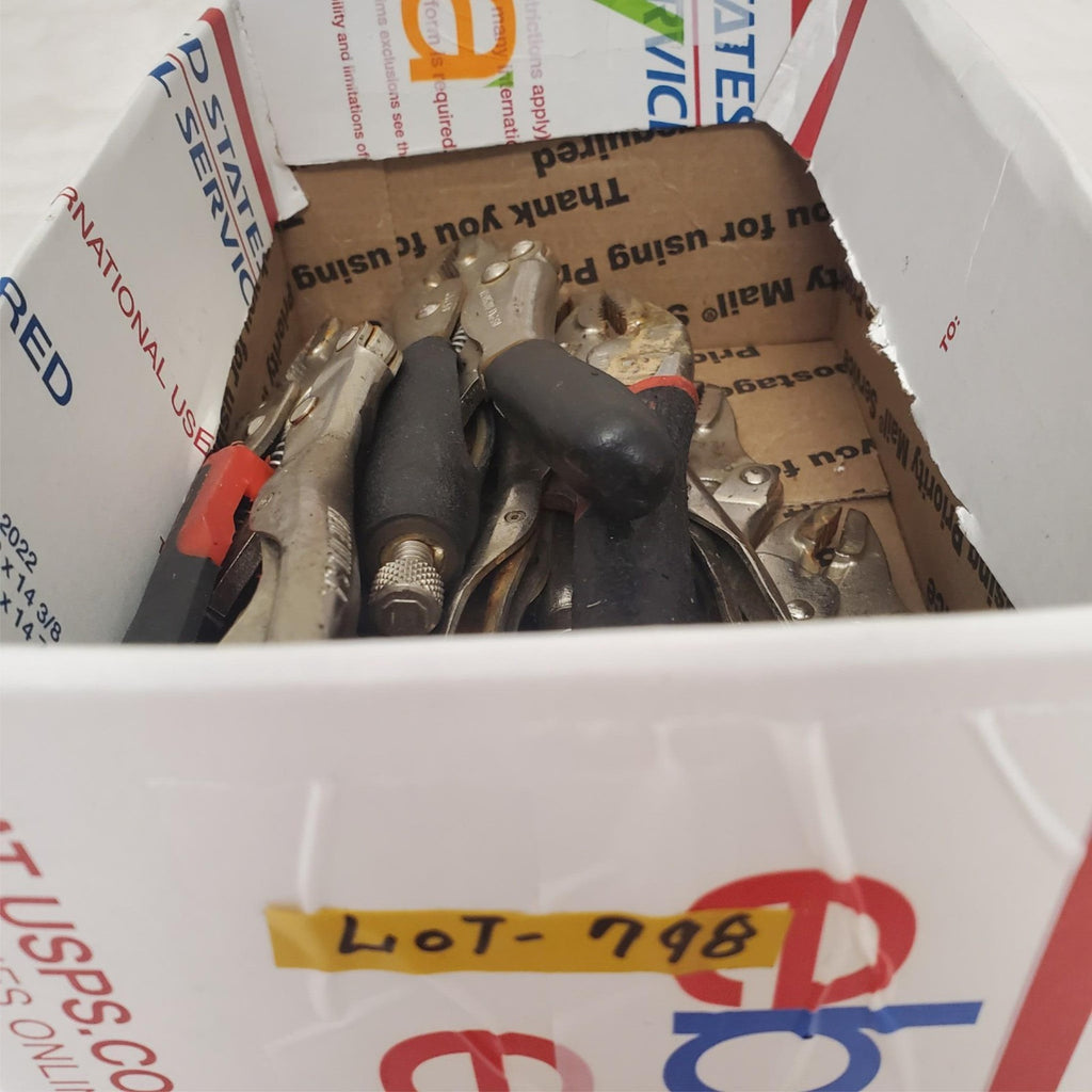 Lot of 8 Assorted Adjustable Locking Pliers Set LOT-798