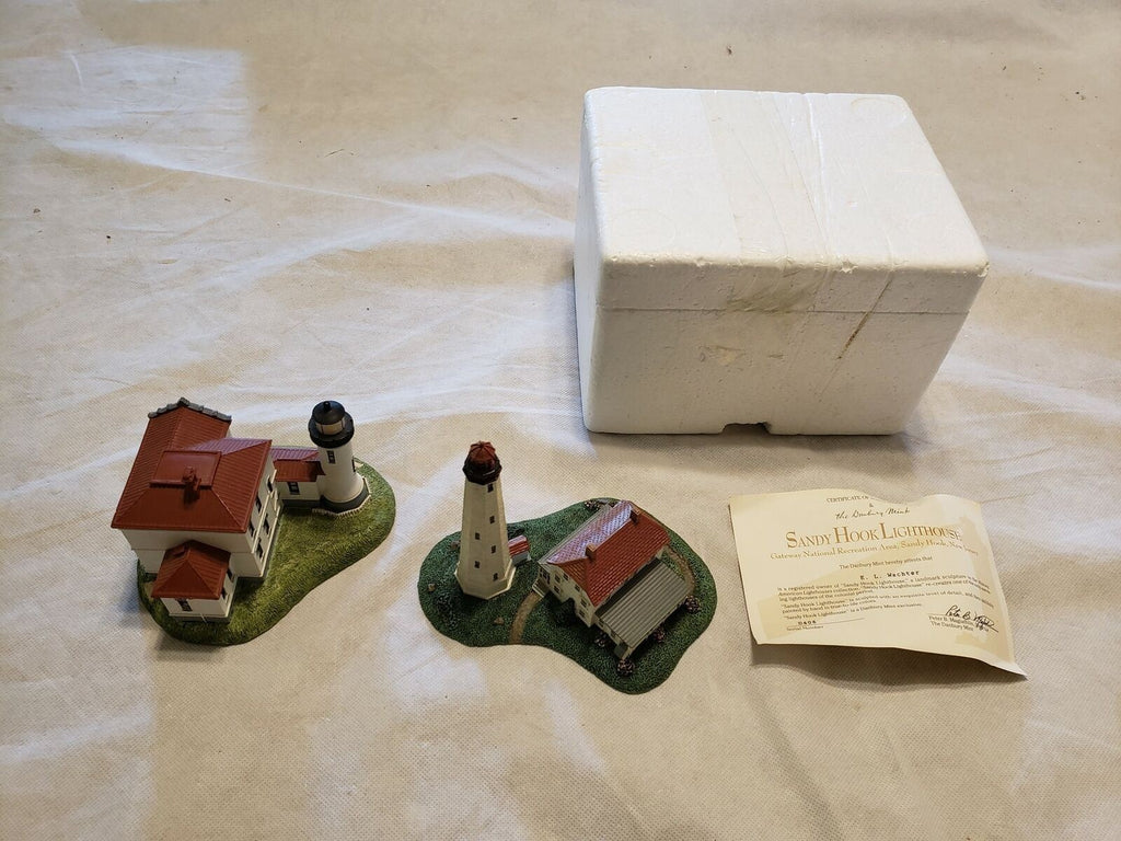 Danbury Mint Sandy Hook Lighthouse and Admiralty Head Lighthouse