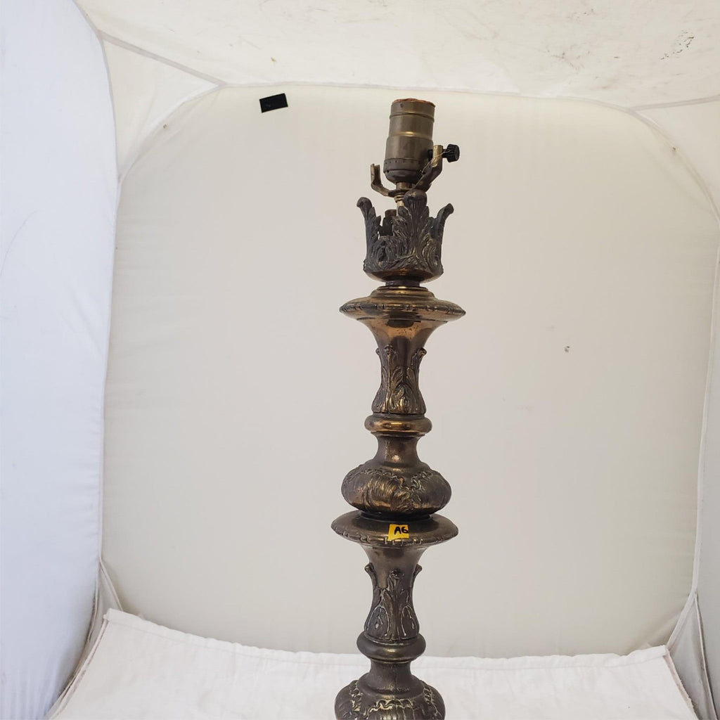 Vintage Solid Brass Claw Foot Table Lamps A6