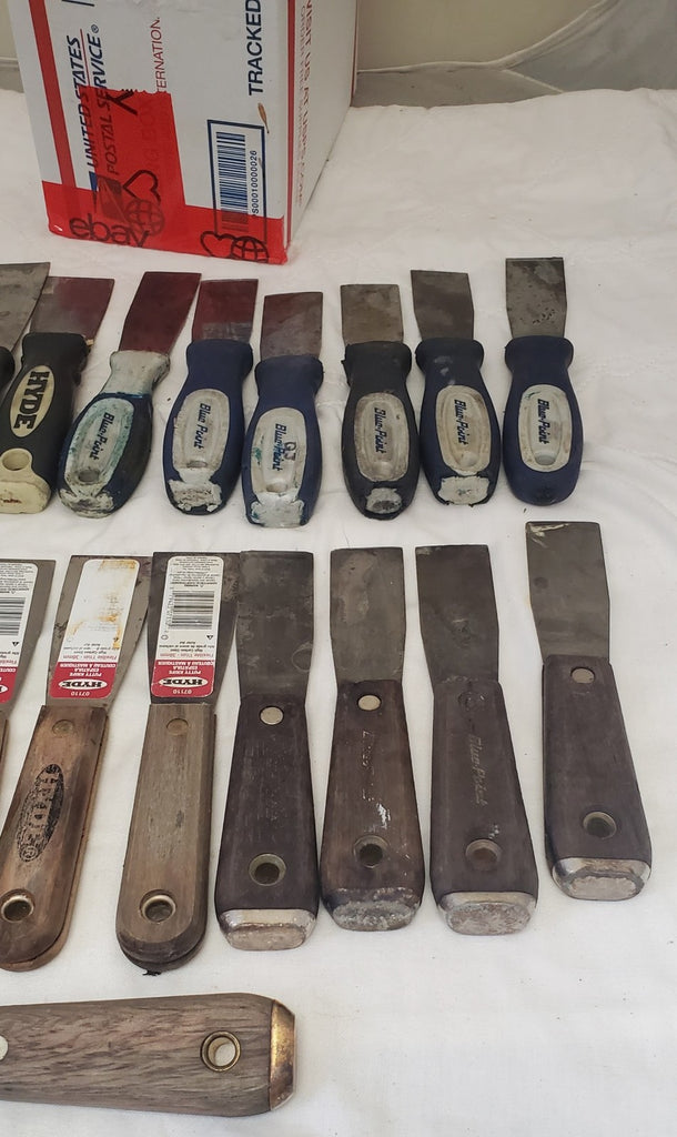 Lot of 27 Assorted Putty Knives & Scrapers Mixed Brands for Paint LOT-1059