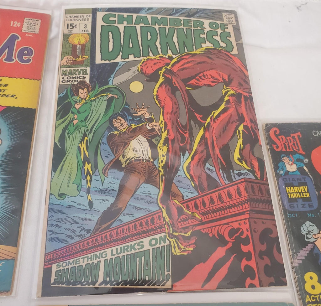 Lot of 5 Assorted Archie Series, The Spirit & Chamber of Darkness Comic Books