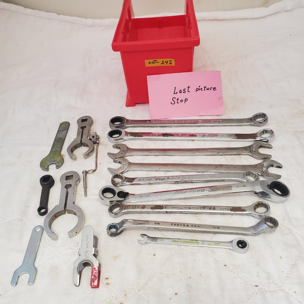 Lot of Assorted Various Offset Ratchet Box-End Wrench & Other Wrenches LOT 242