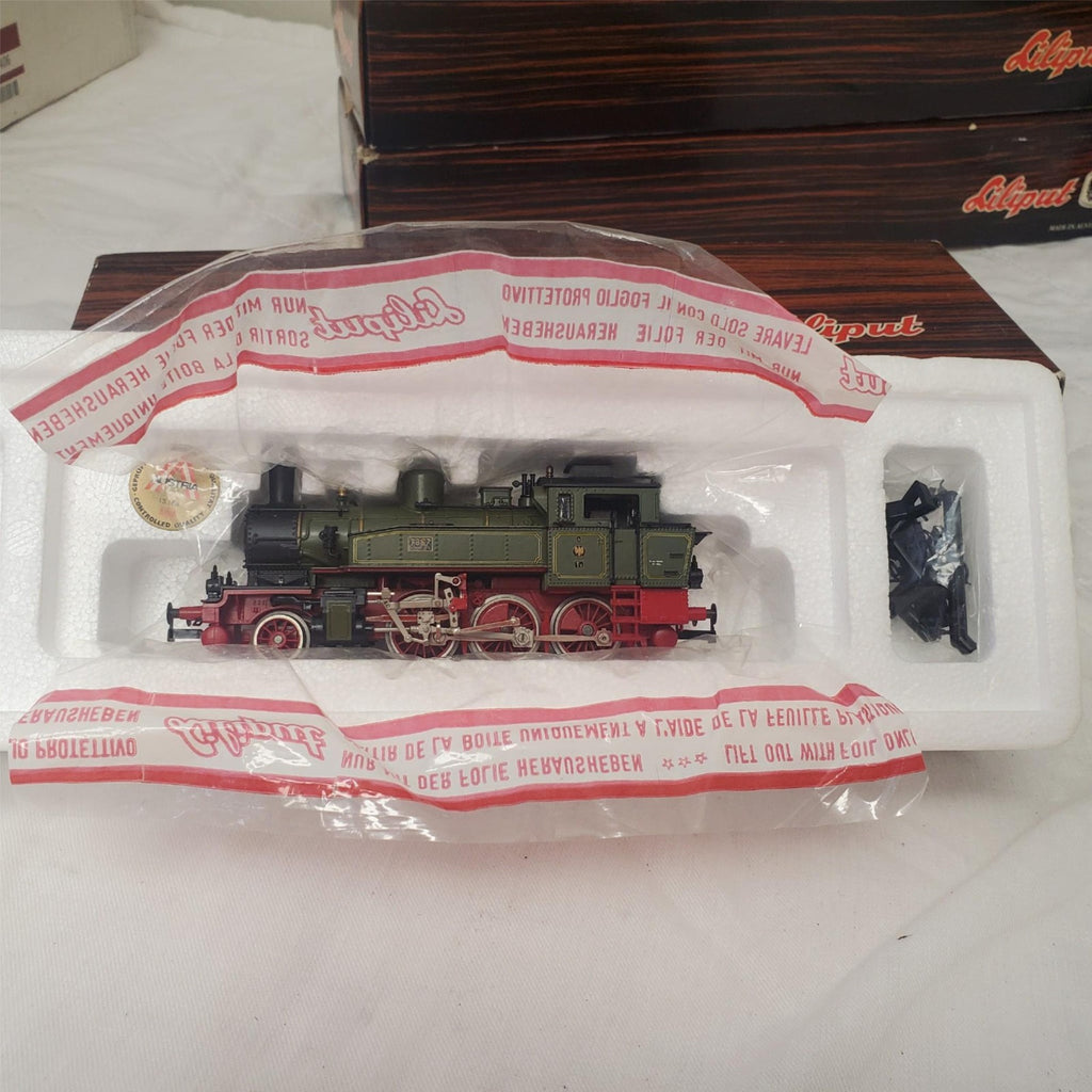 Lot of 5 piece Liliput 9101 HO Gauge Prussian T9.3 Steam Locomotive Green Livery