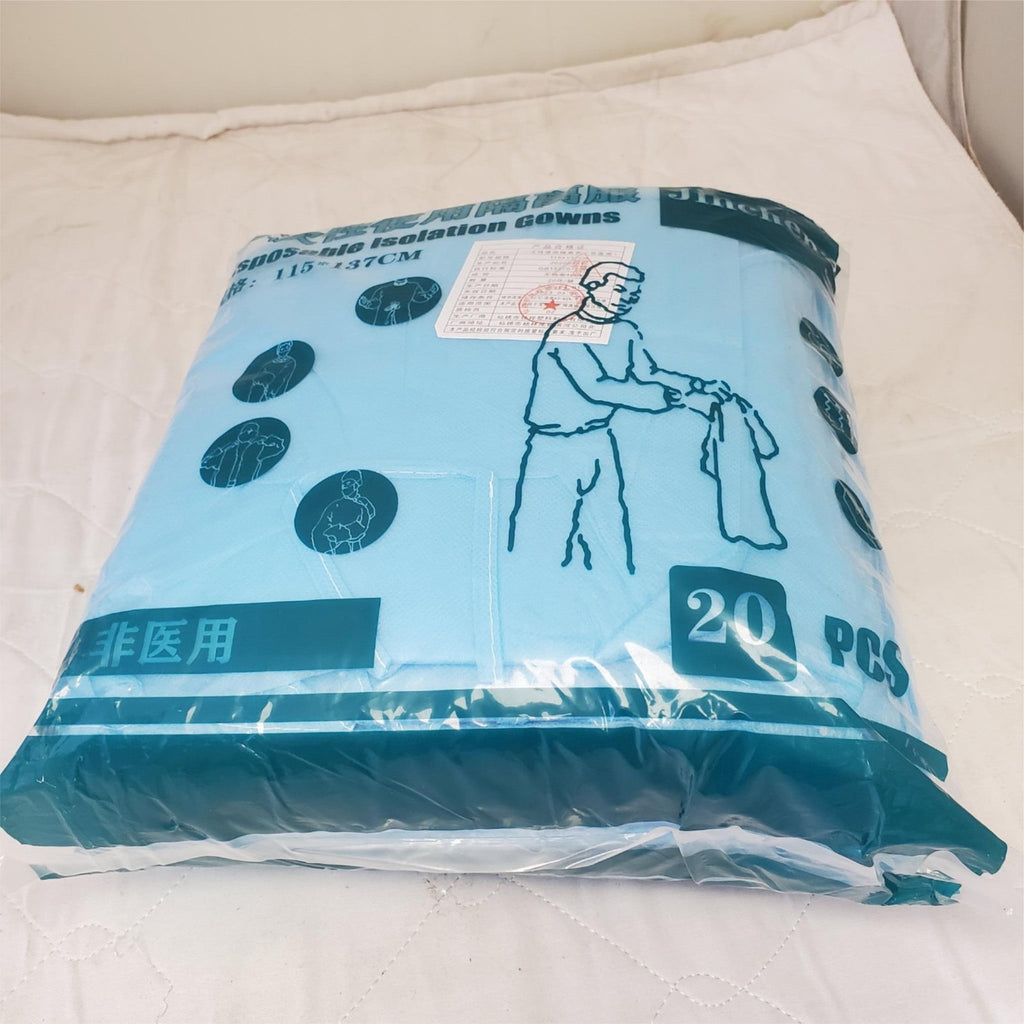 Blue Disposable Medical Isolation Gowns