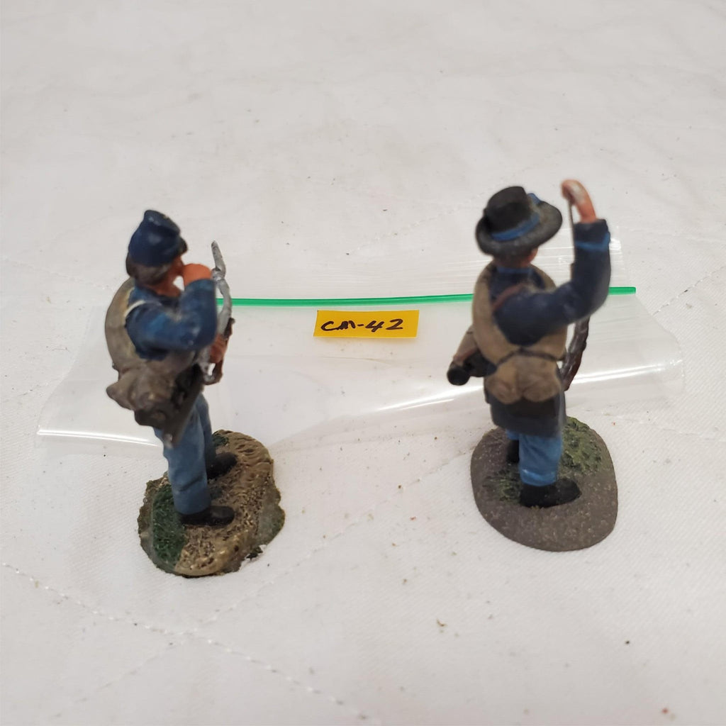 Lot of 2 Hand Painted Metal Toy Soldier CM-42
