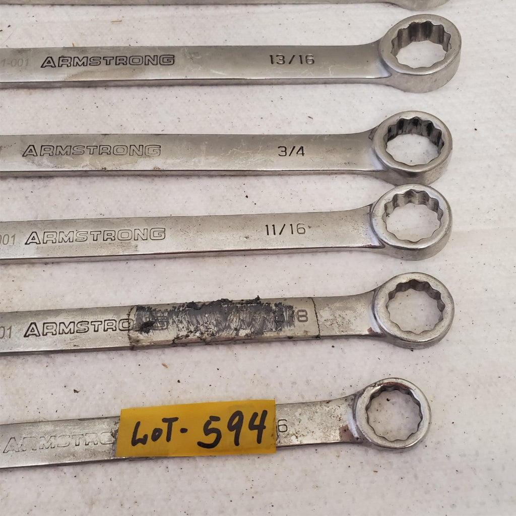 Lot of Assorted Armstrong Combination Box Wrenches LOT 594