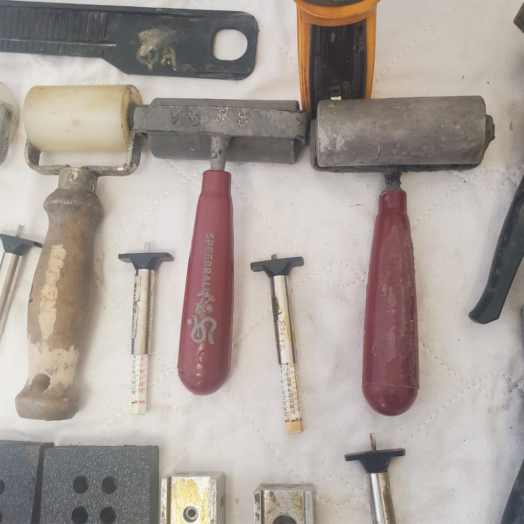 Mixed Crafting Tools Rollers, Clamps, Hole Punches, Digital Gauge & More LOT-904