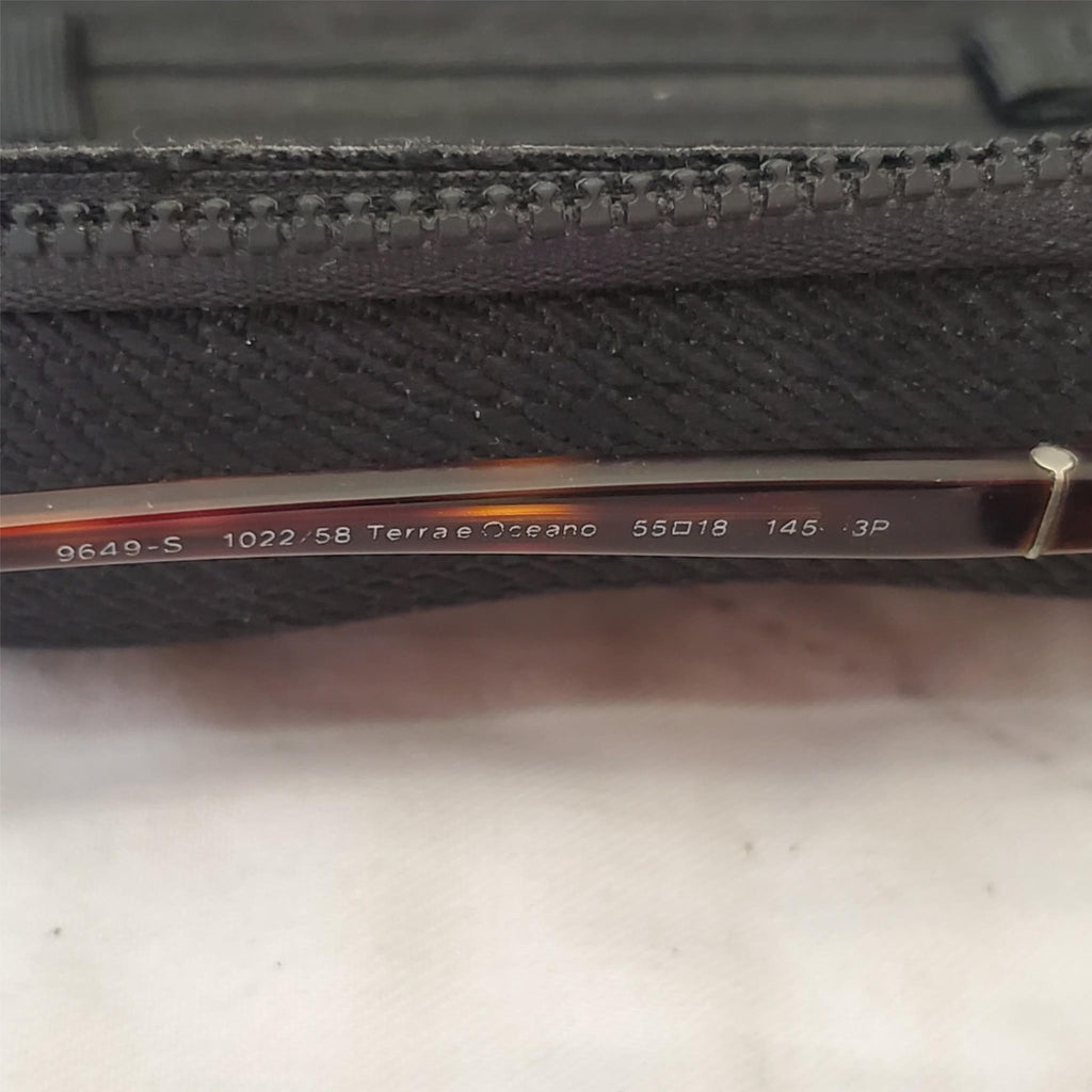 Persol Polarized 9649-S Terra E Oceano Brown Sunglasses with Costa Zipper Case