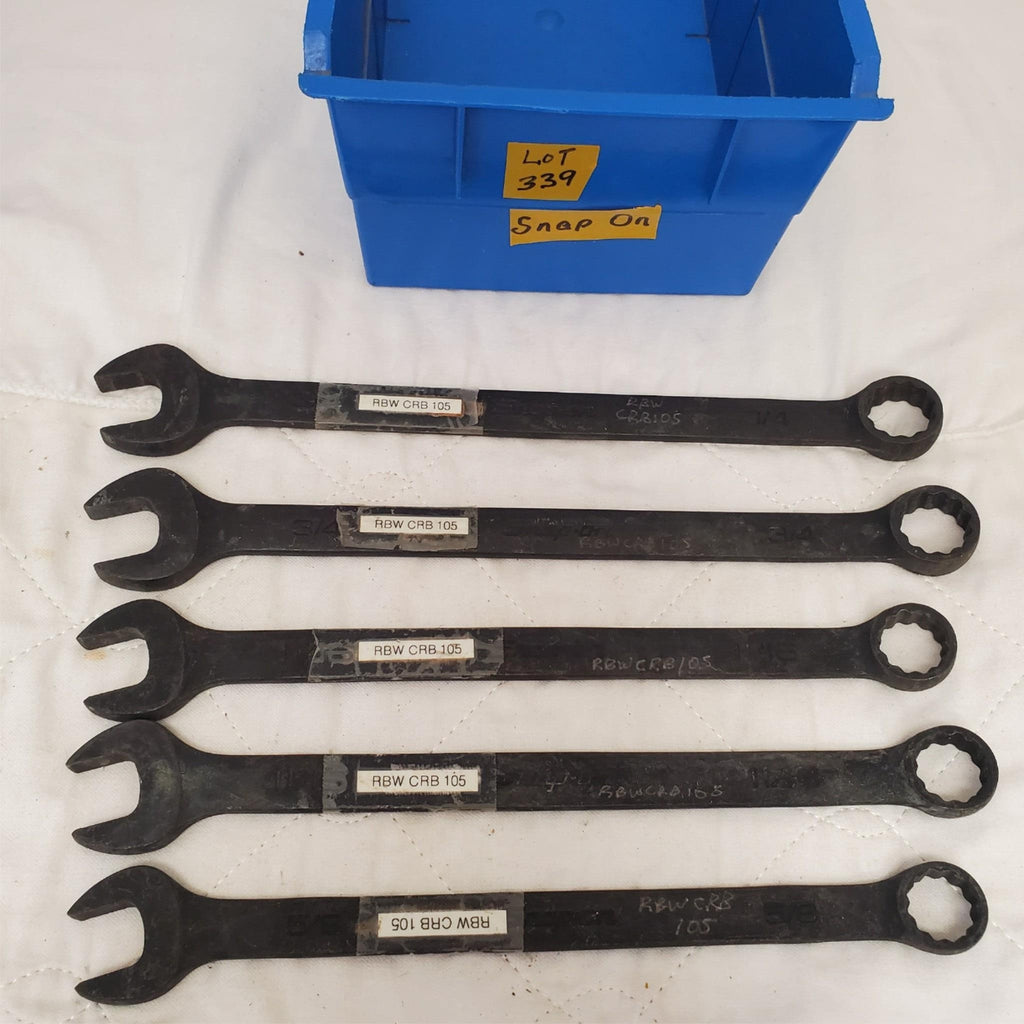 Lot of 5 Snap-On 12-Point Combination Box End Wrenches LOT-339