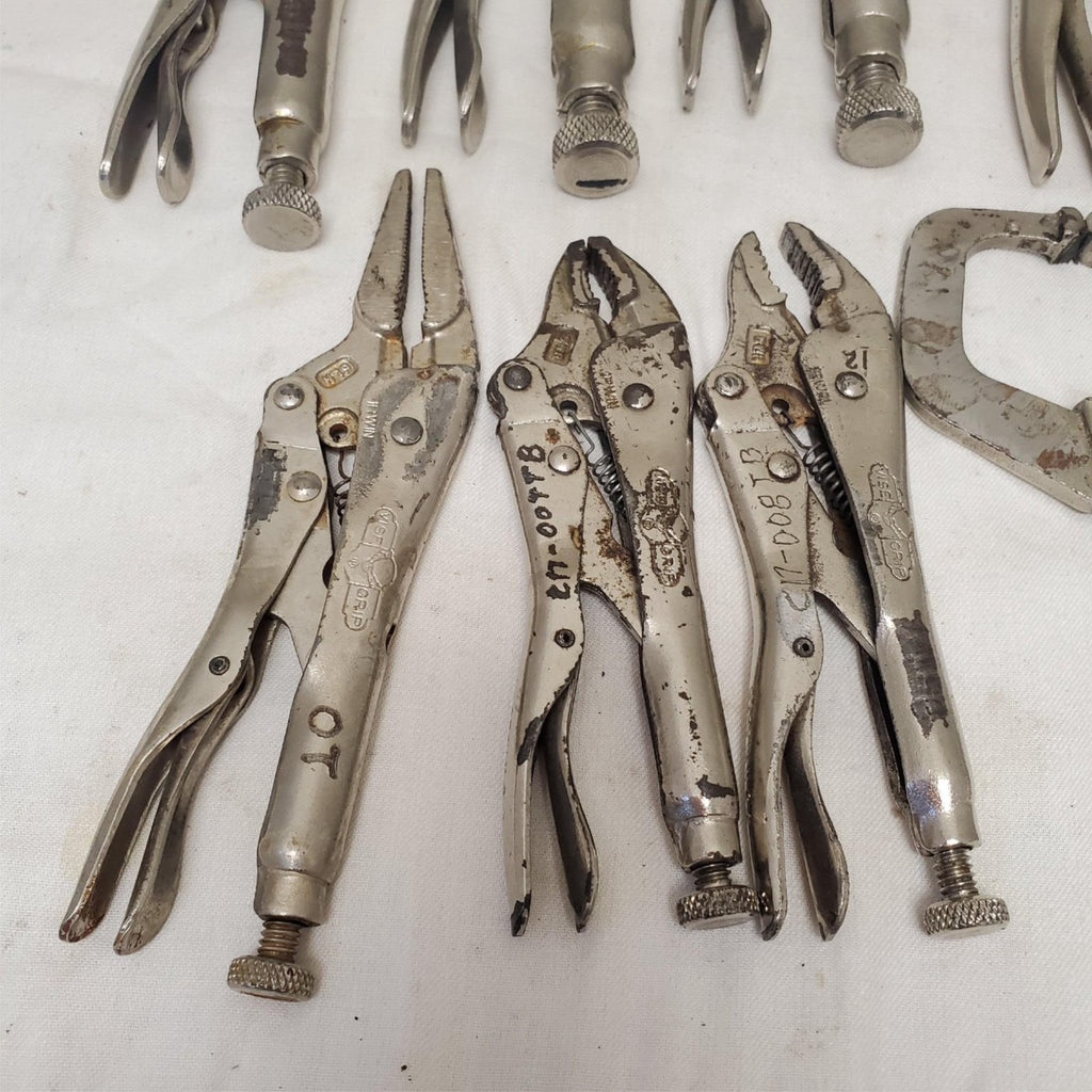 Lot of 8 Vice Grip Locking Pliers Set LOT-836