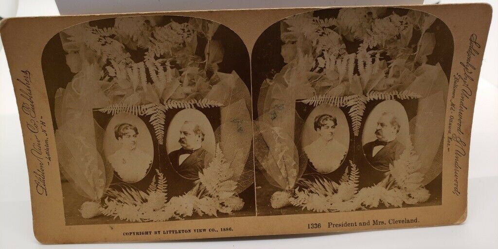 1901 President McKinley, Funeral Procession Cleveland White House Stereoview