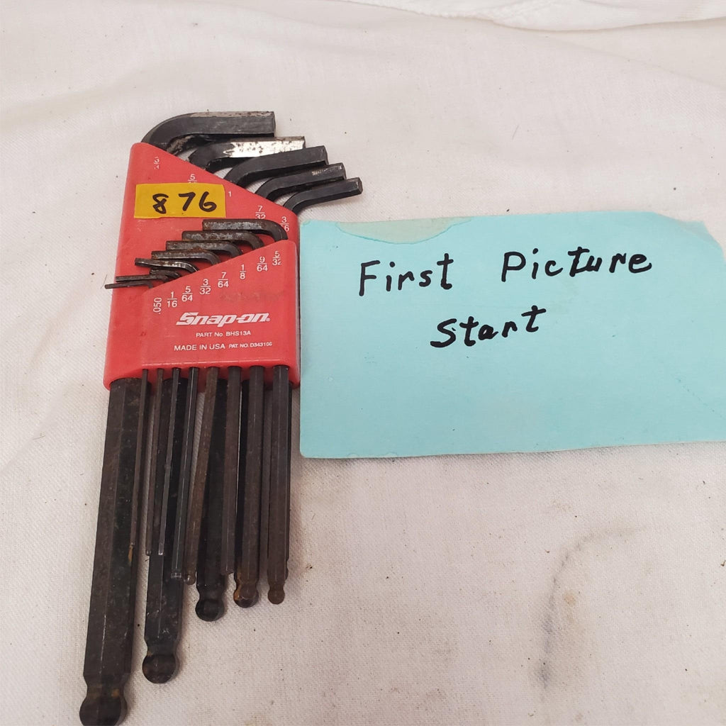 Lot of 13 Snap-on SAE Ball End Key Allen Wrench Set LOT-876