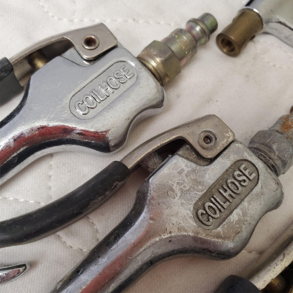 Lot of 25 Coilhose & Various Pneumatics Air Blow Gun Lot 685