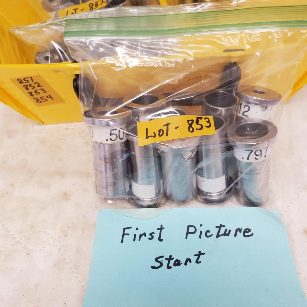 Lot of 10 Assorted Precision Steel Bushing Dies Set LOT-853
