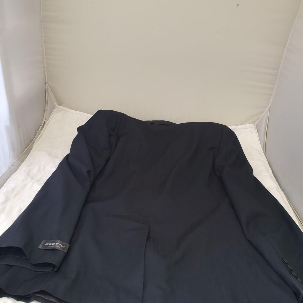 Giorgio Armani 6143 LECOLLEZIONI Wool Black Mens Blazer Coat Jacket 52R