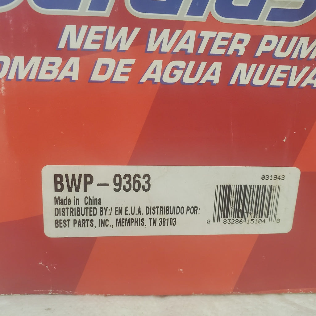 Duralast Honda Water Pump BWP-9363 05-12 Honda Accord Pilot Odyssey Acura MDX