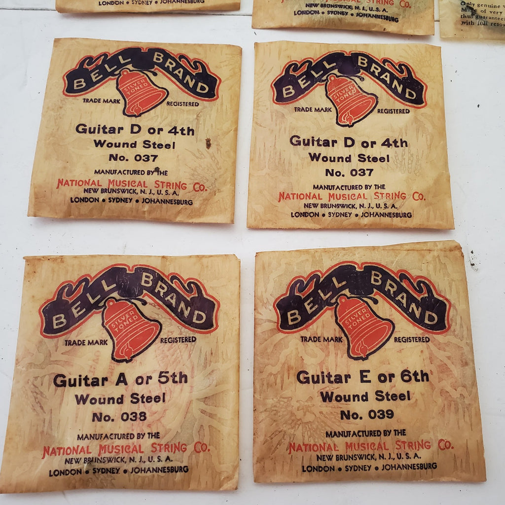 Bell Brand Wound Steel Guitar String LOT Vintage National Music String Co