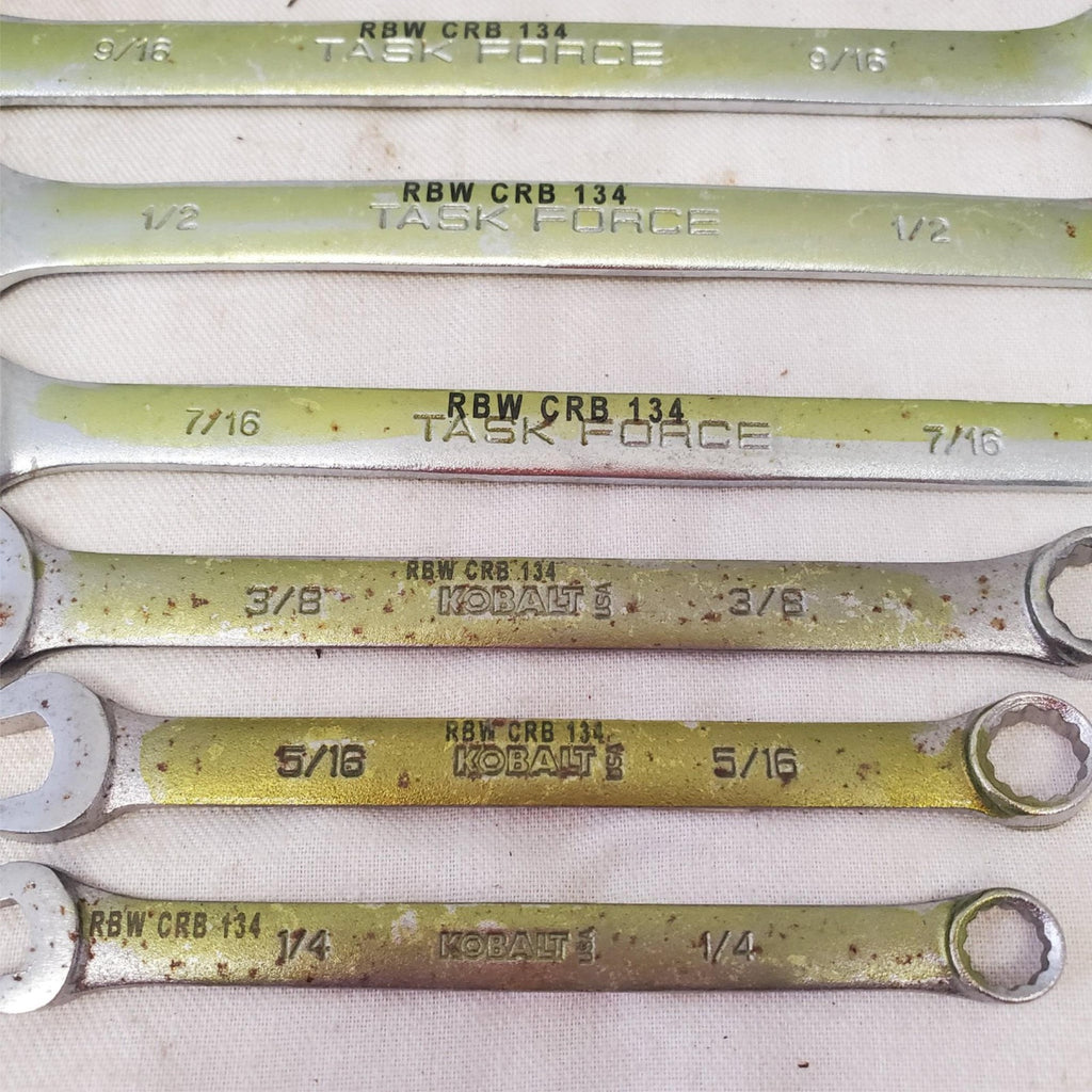 Lot of 9pcs 12 Point SAE Combination Wrench Set - LOT 469