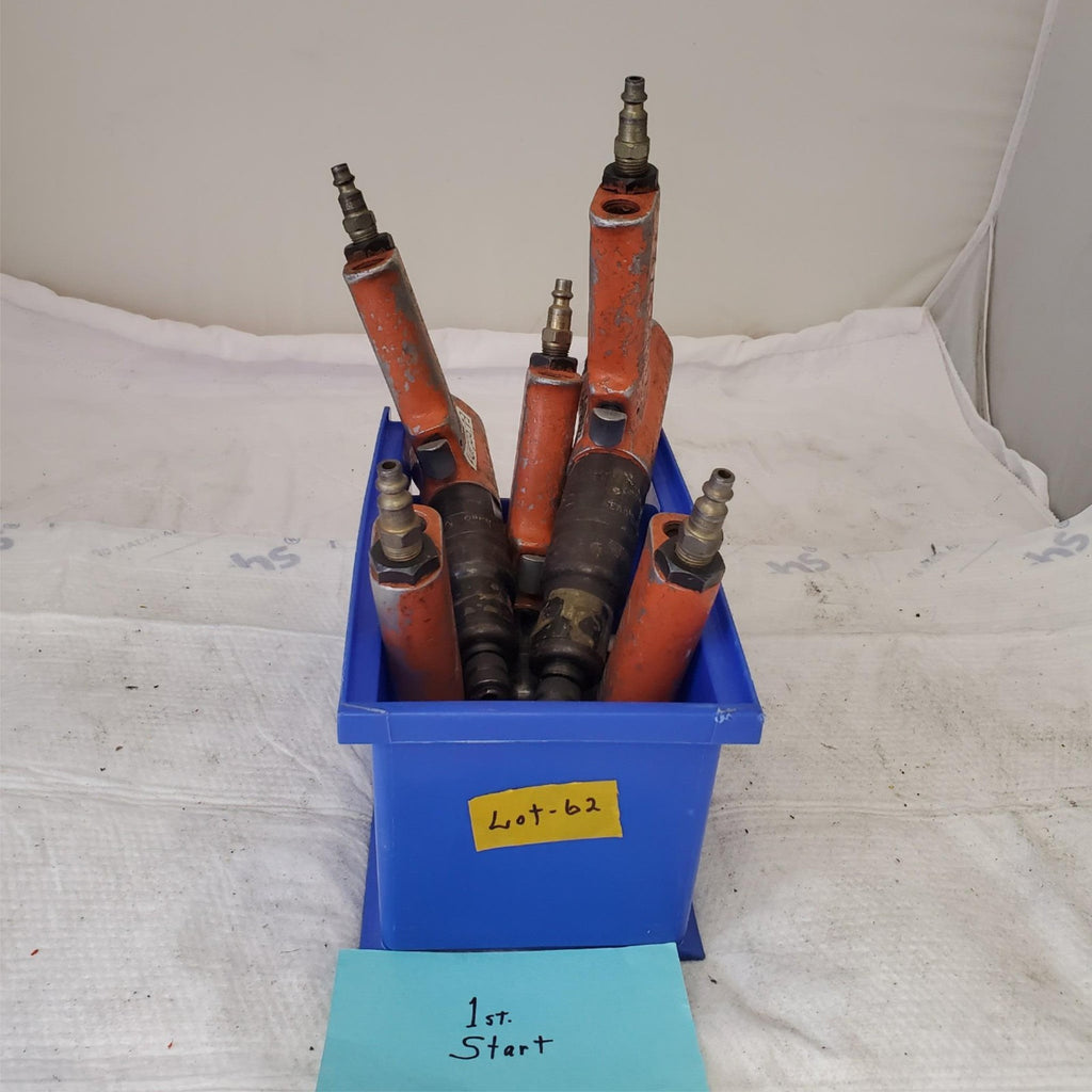 Lot of 5 Cleco E4BR-001/002/AF1BR-04 Series Pistol Grip Pneumatic Nut Runner #62