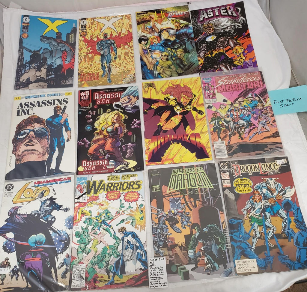 Lot of 12 Ash X Aster Assassins Inc. DC Marvel & Other Comic Books #9
