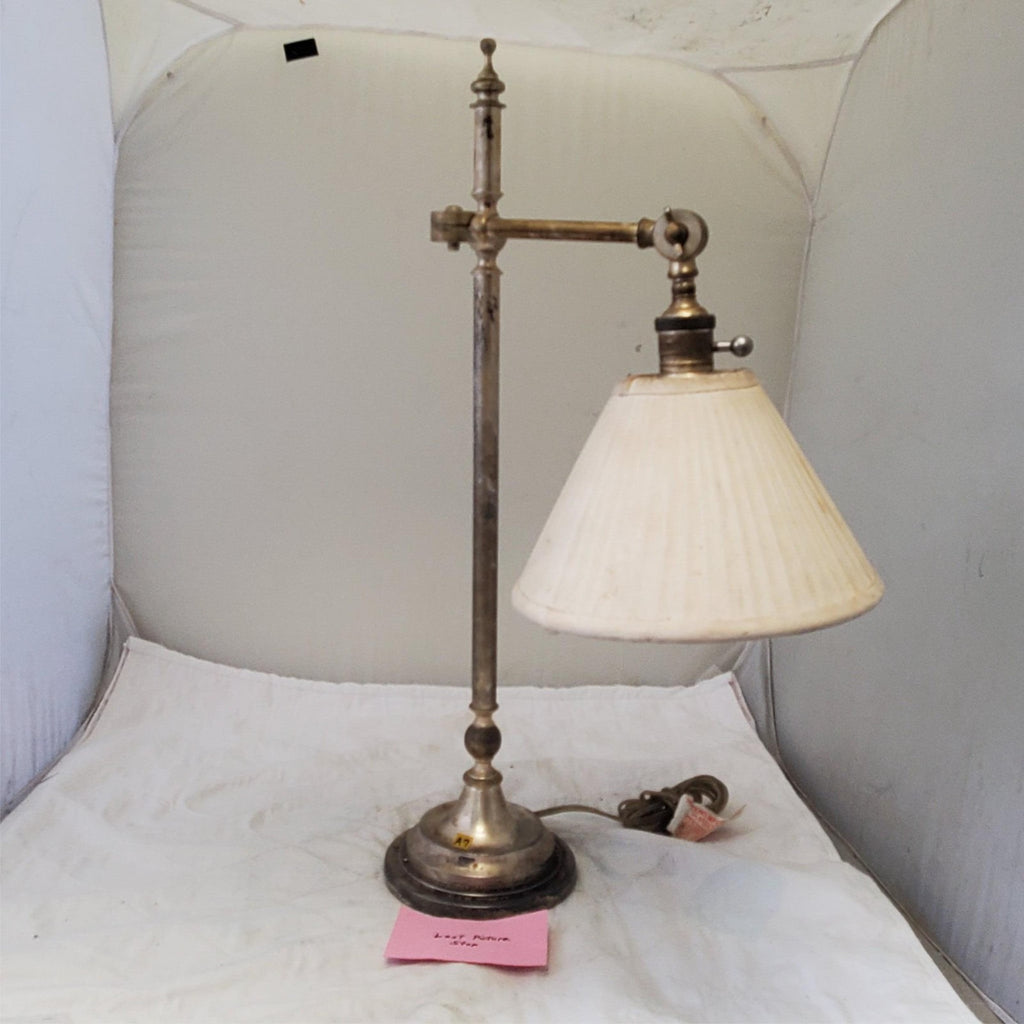 Robert Abby Vintage Brass Adjustable Swing Arm Table Lamp A7