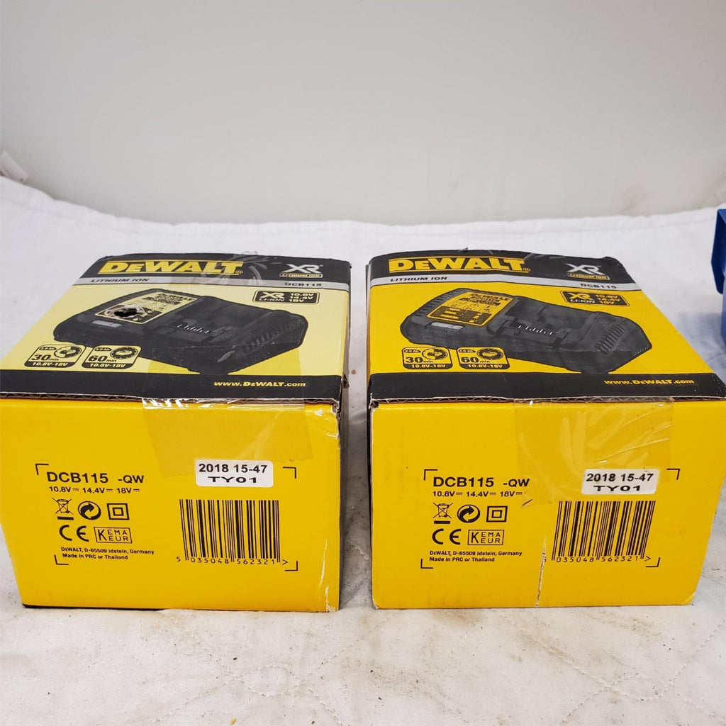 Lot of DEWALT DCB115 12-Volt to 20-Volt Lithium-Ion Battery Charger LOT 391