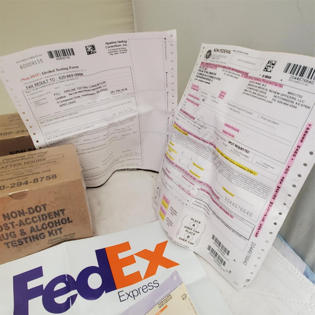 NON-Dot Post Accident Drug & Alcohol Testing Kit Lot of 5